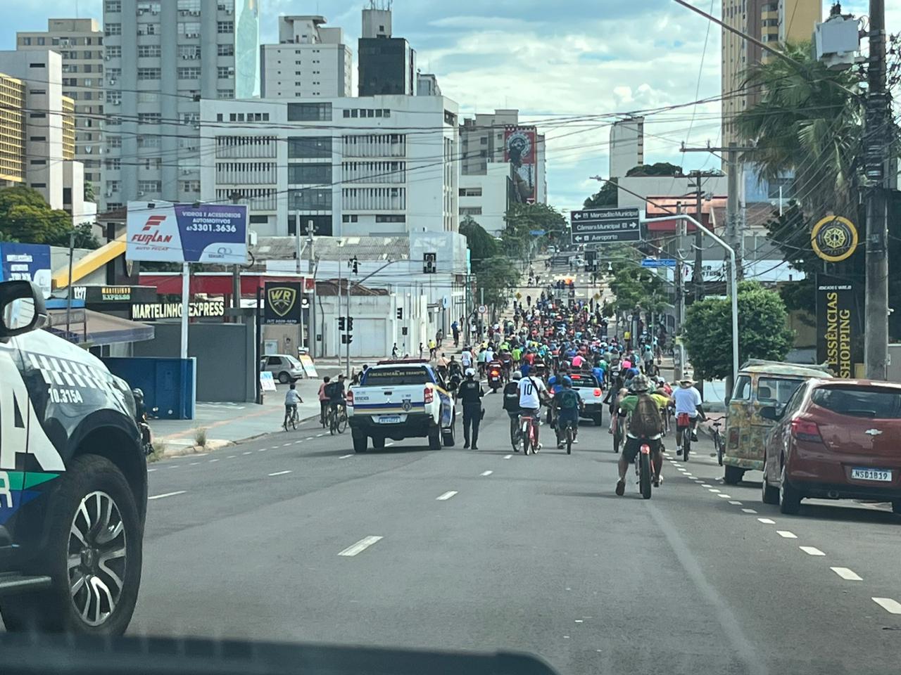 Ciclistas sa&iacute;ram da avenida das Bandeiras e v&atilde;o pedalar at&eacute; p Parque nas Na&ccedil;&otilde;es Ind&iacute;genas, passando pelo Centro de Campo Grande