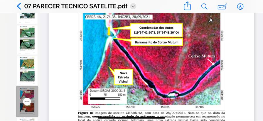 Nova estrada de acesso a Porto Esperança passa próximo ao Rio Paraguai e é nesse local que foi construído o aterro