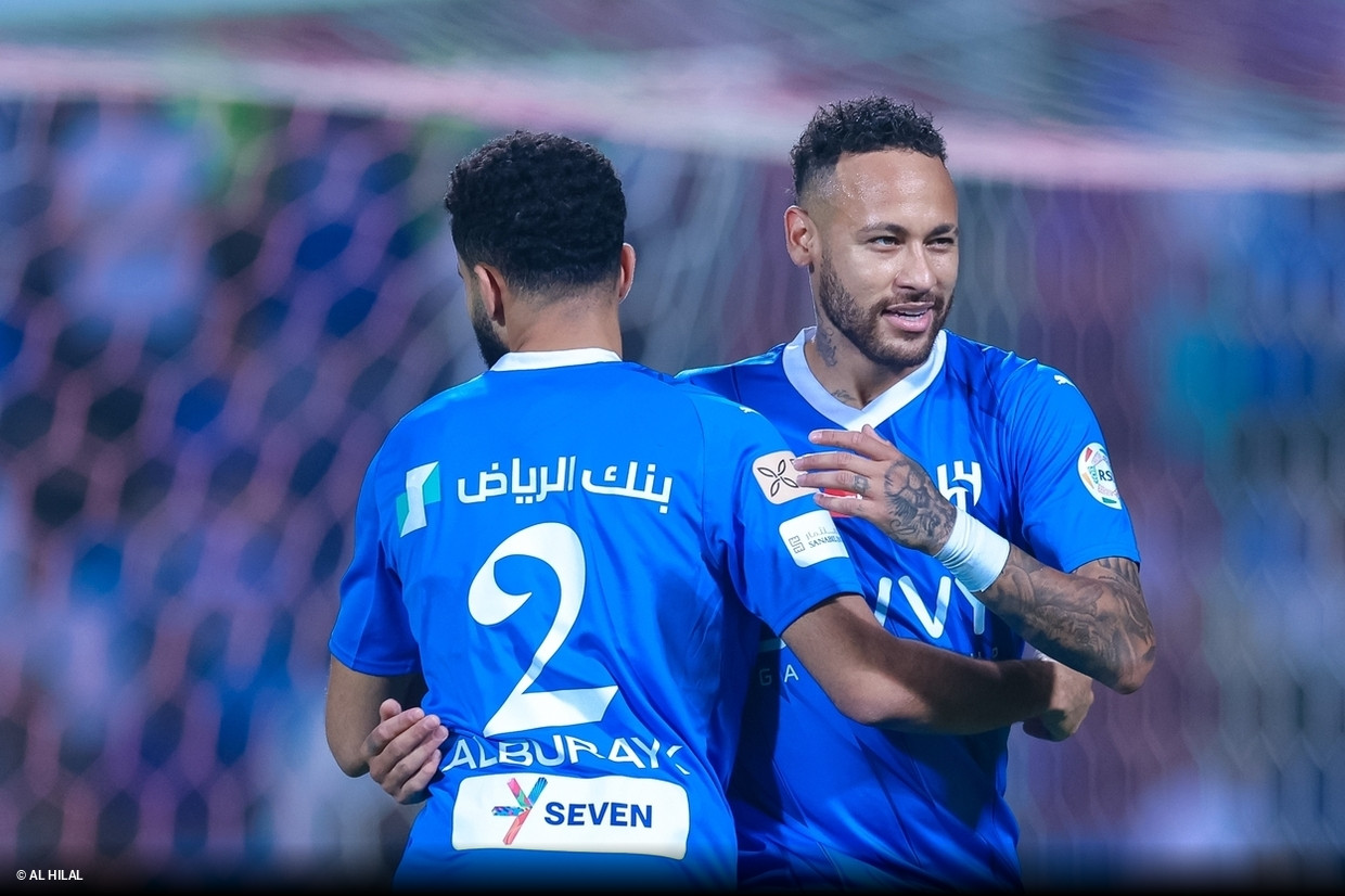 Na estreia de Neymar, Al-Hilal goleia no Campeonato Saudita