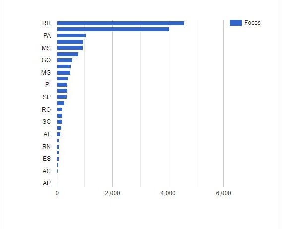 MS está em 5° lugar de ranking de incidência