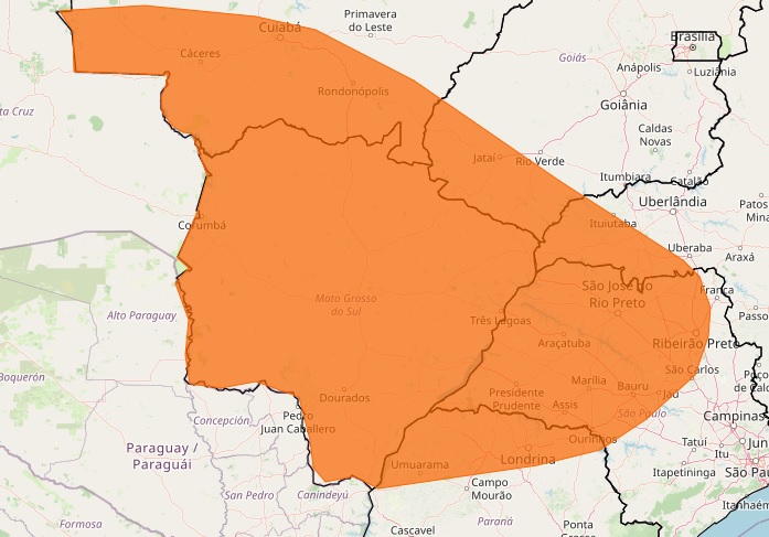 Alerta de onda de calor é vigente para todo o Mato Grosso do Sul