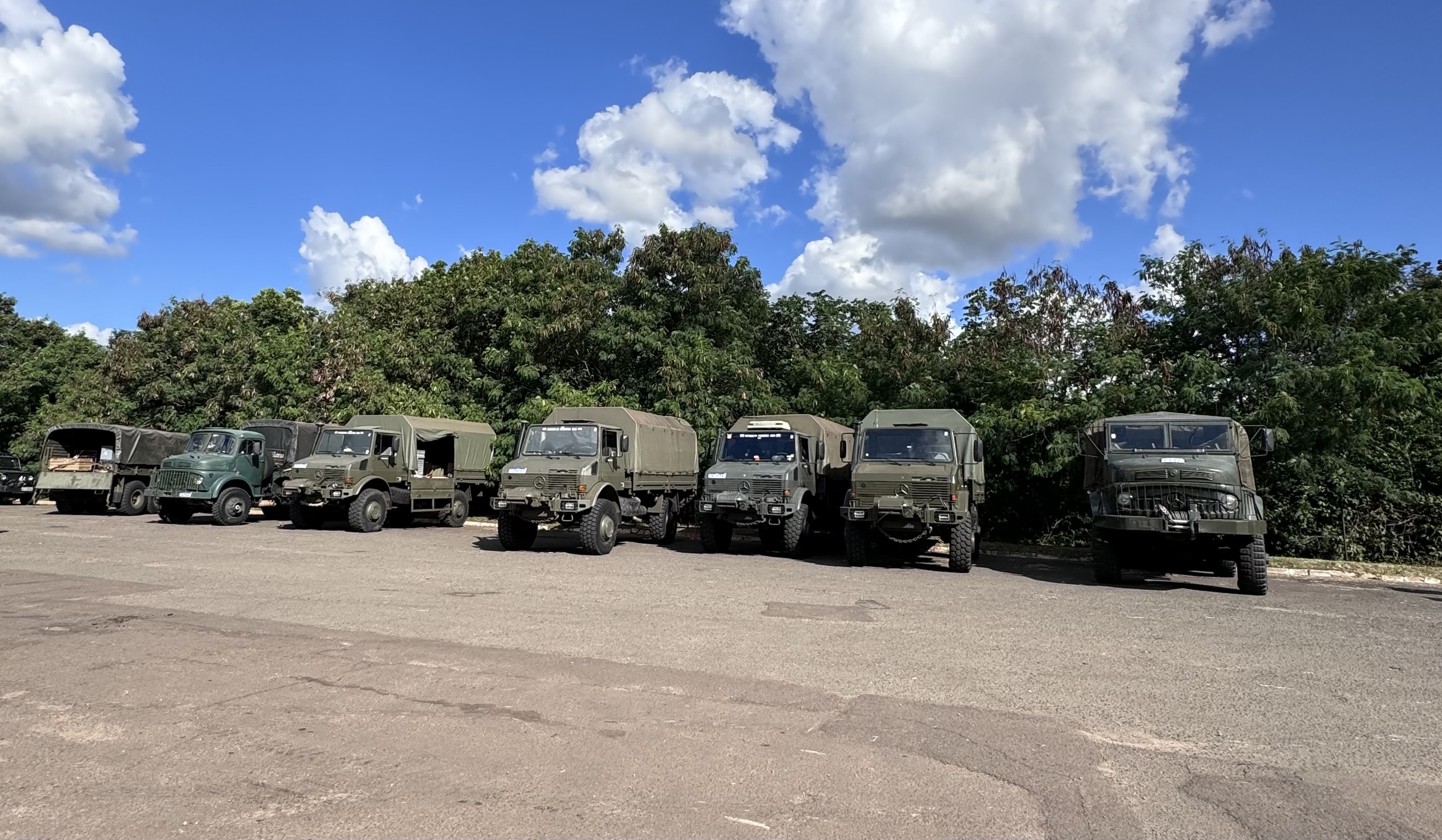 Os caminh&otilde;es vieram de todo o Brasil para conhecer o Pantanal 