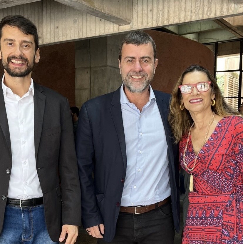 Bruno Wendling, Marcelo Freixo e Theresa Hilcar