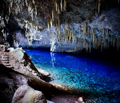 Gruta do Lago Azul, em Bonito