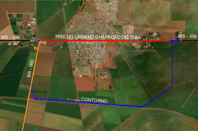 Implantação do contorno rodoviário em Chapadão do Sul, que consumiu R$ 72 milhões, começou em junho do ano passado