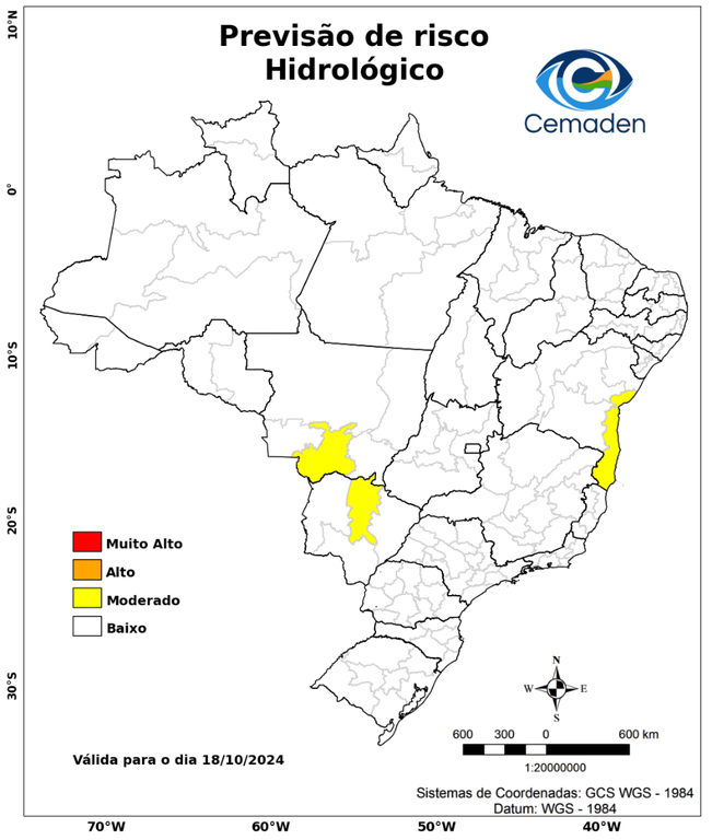 Há risco de tempestades e imundações em Campo Grande e municípios da região metropolitana 