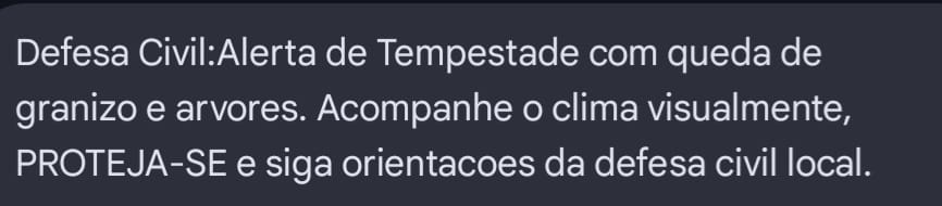 Há risco de tempestades e imundações em Campo Grande e municípios da região metropolitana 