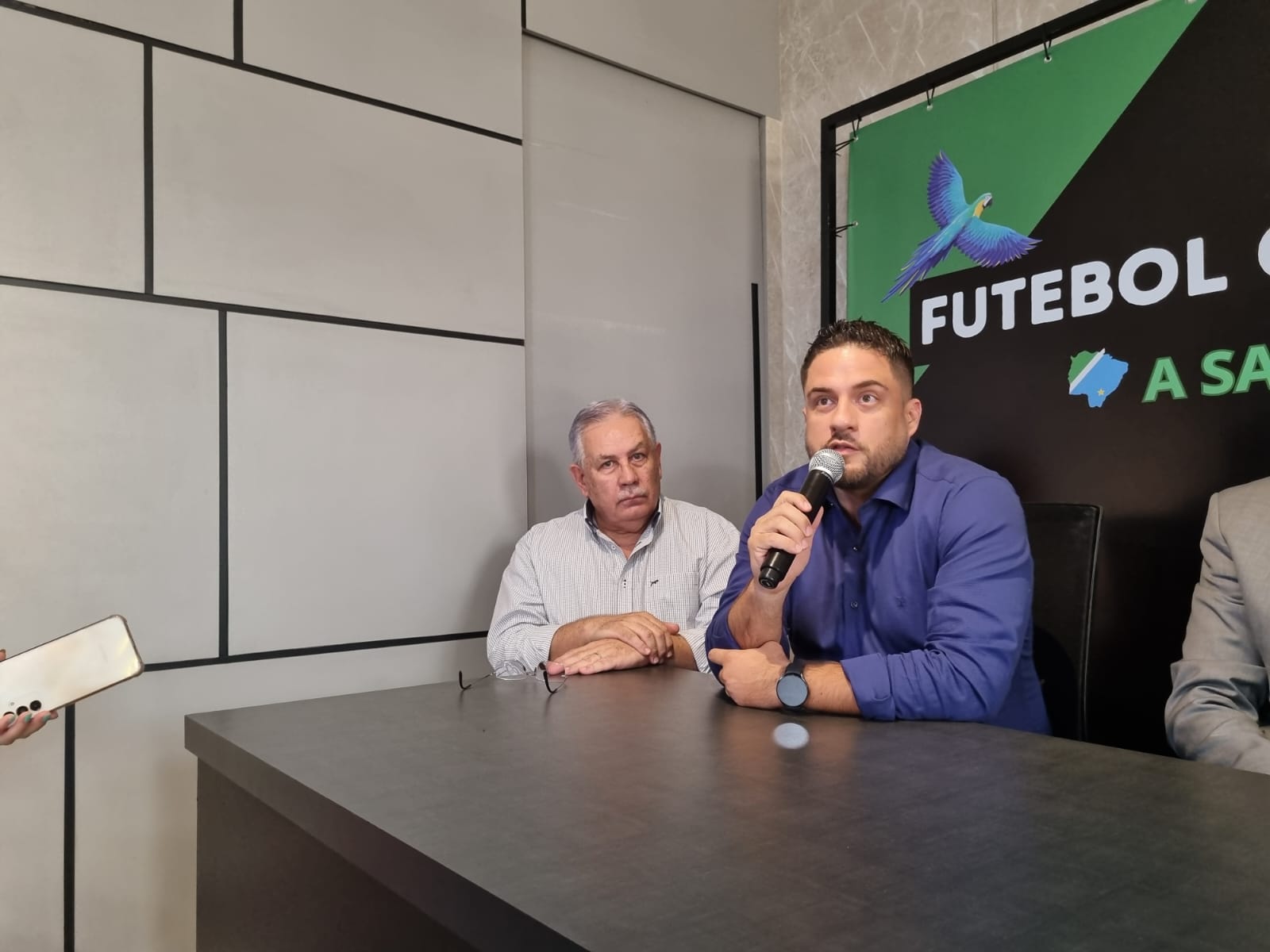 FC Pantanal SAF sendo anunciada pelo presidente Gilmar Ribeiro 