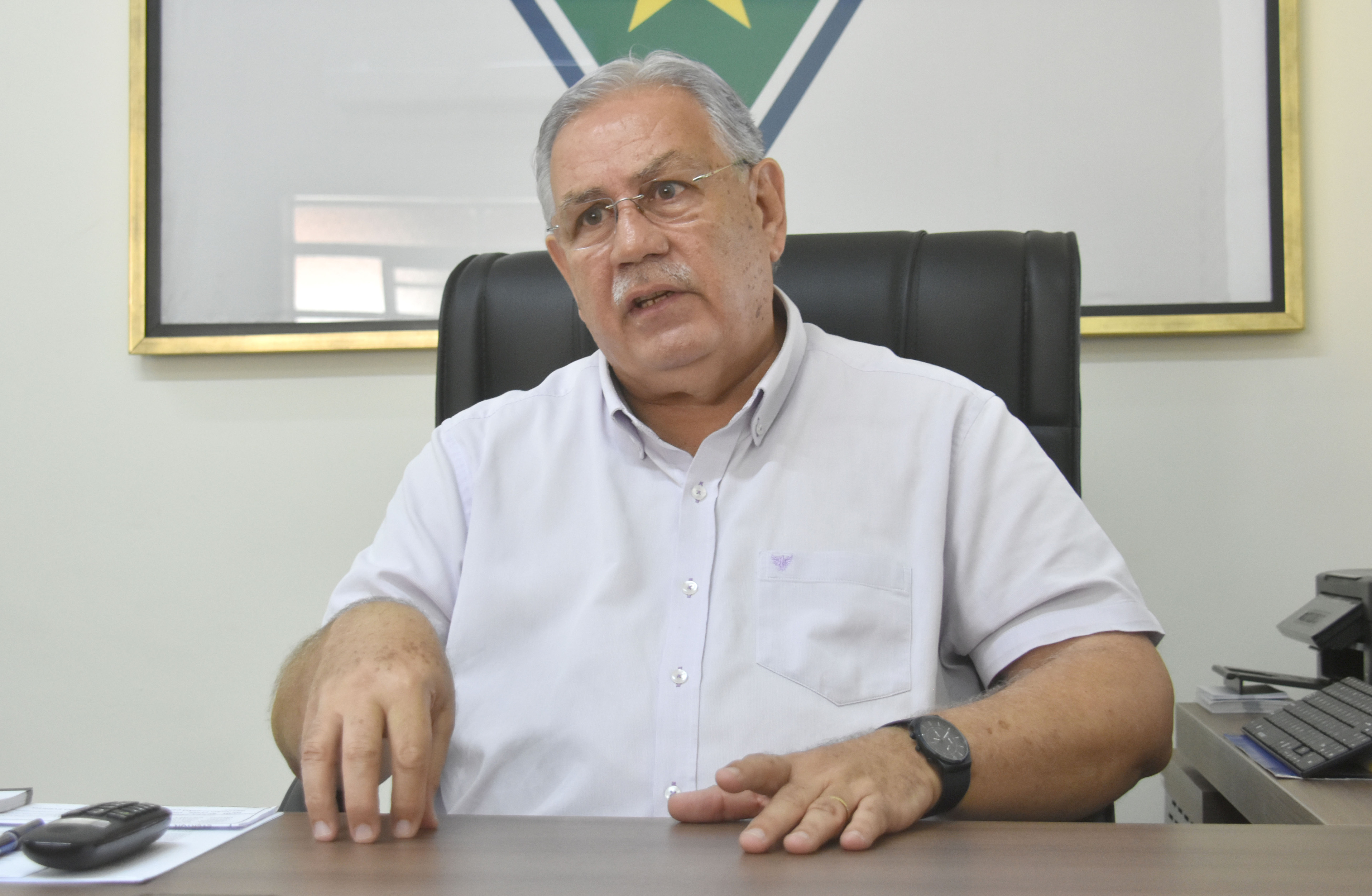 Presidente interino da FFMS, Estev&atilde;o Petrall&aacute;s em entrevista ao Correio do Estado