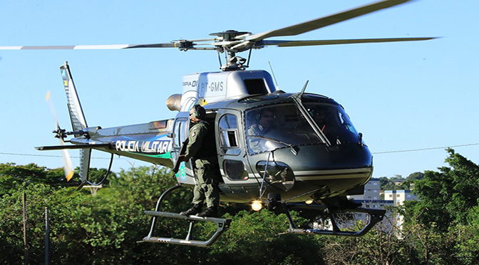 Helicóptero da Polícia Militar de Mato Grosso do Sul