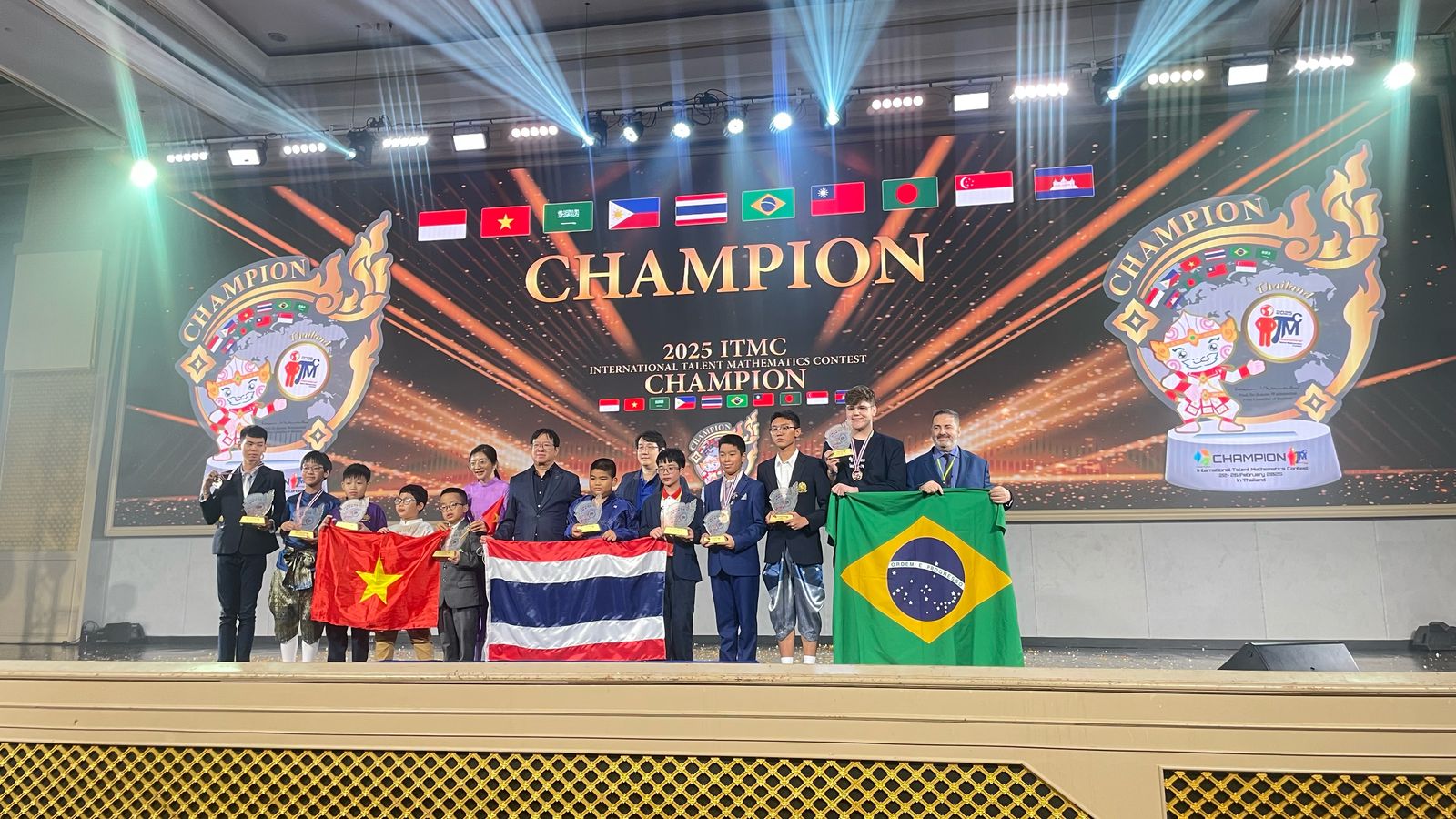 Competi&ccedil;&atilde;o internacional foi realizada em Bangkok, na Tail&acirc;ndia