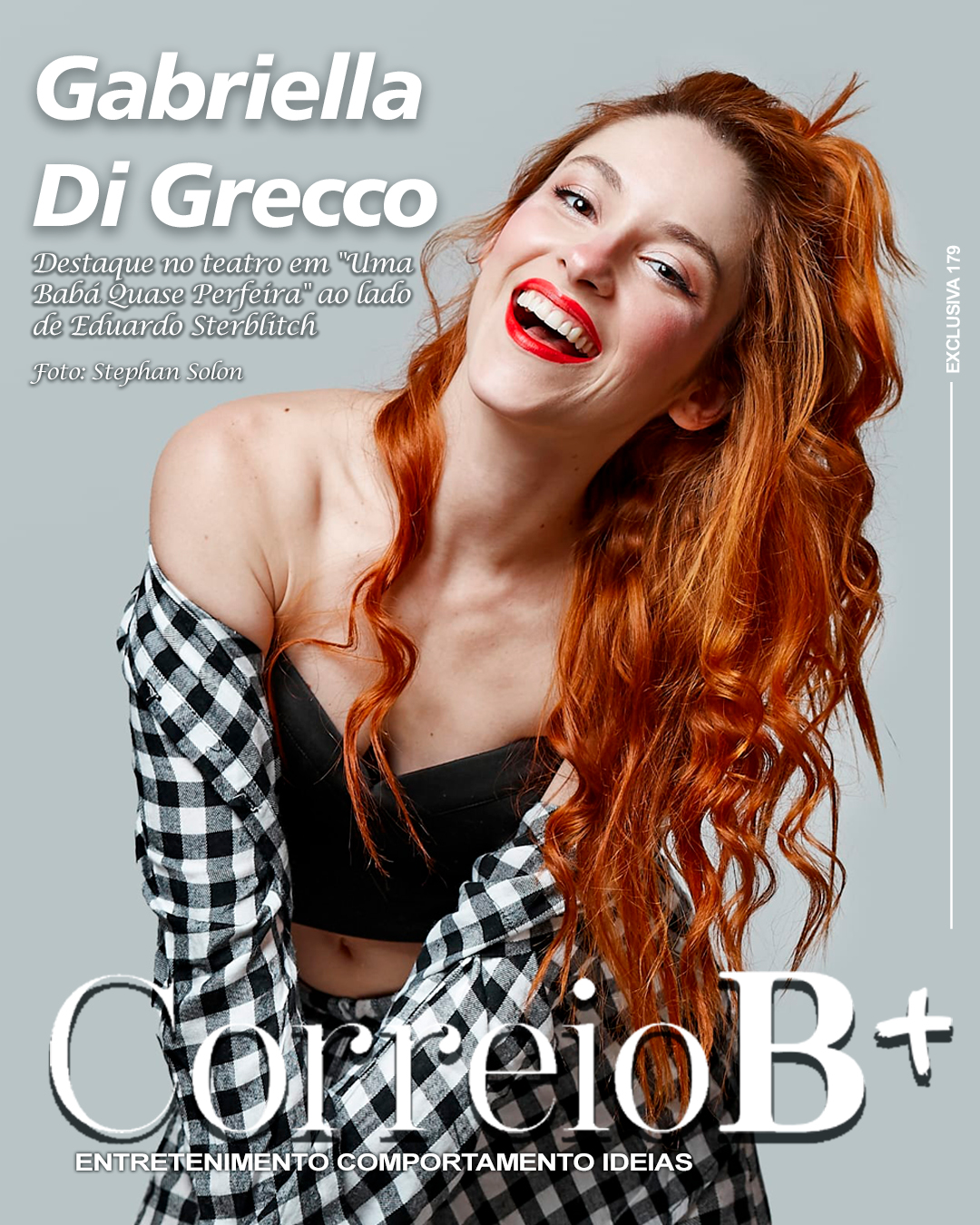 Capa B+: Entrevista exclusiva com a atriz estrela da Disney e destaque no teatro Gabriella Di Grecco