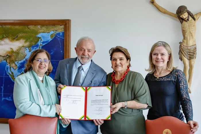 Presidente Lula divulgou na tarde desta segunda a foto da posse  