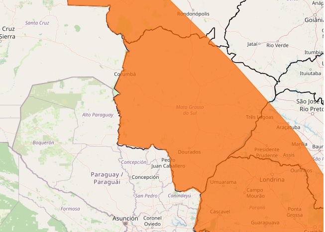 Alerta de decl&iacute;nio de temperatura e tempestades &eacute; vigente em todo o Estado
