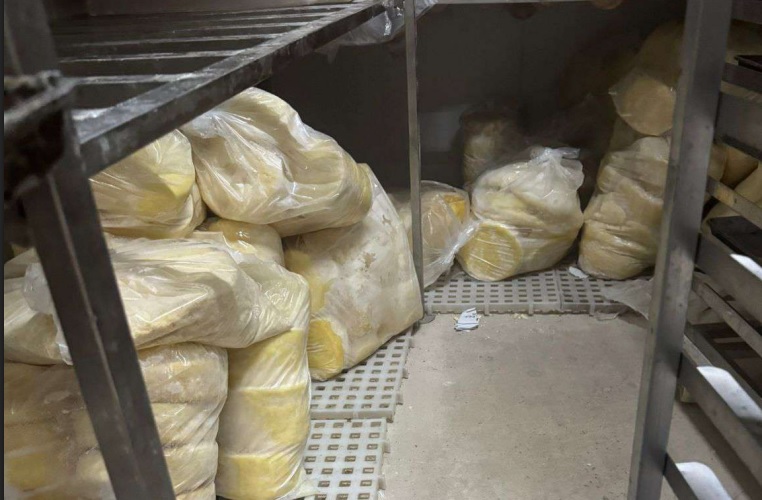 Queijos estavam armazenados de forma irregular, segundo os fiscais