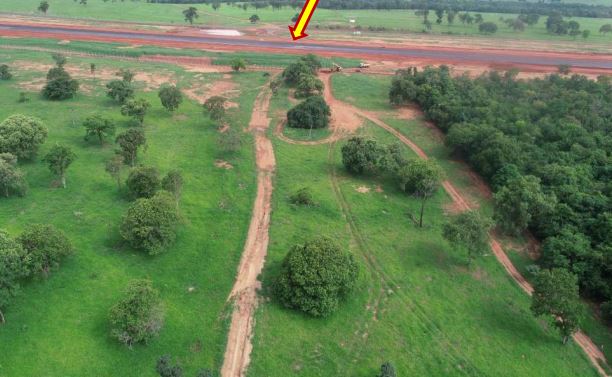 Pista de pouso de Inocência tem 1,5 km e 30 metros de largura. Foi construída para atender às necessidades da chilena Arauco
