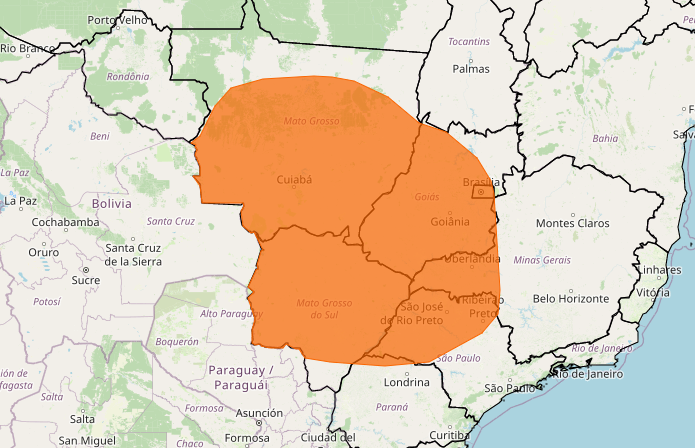Semana segue com tempo seco e quente em MS