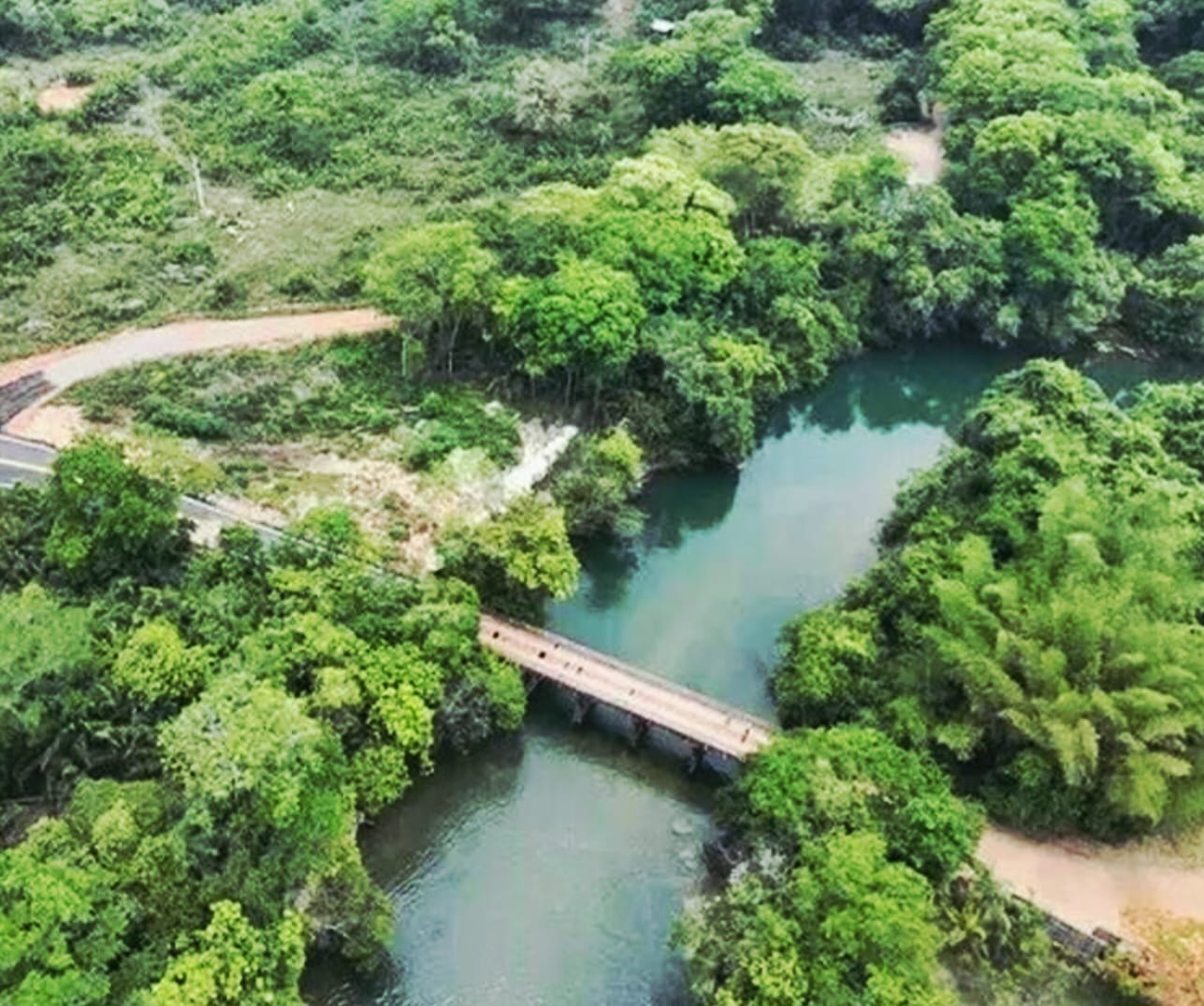 Ponte do Hormínio que hoje é nomeada por Ponte Dona Rosit