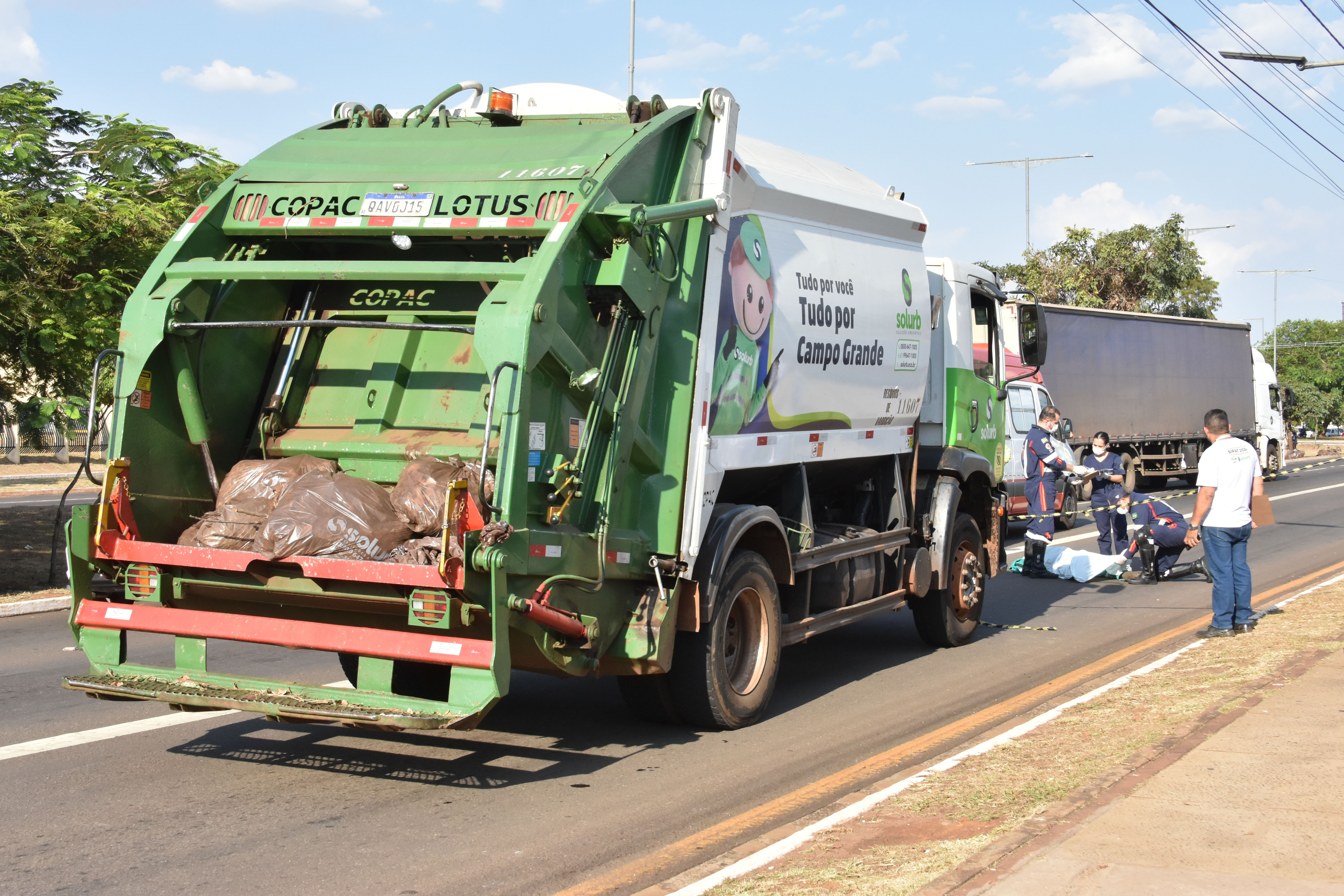 Acidente aconteceu na Avenida Duque de Caxias, em Campo Grande