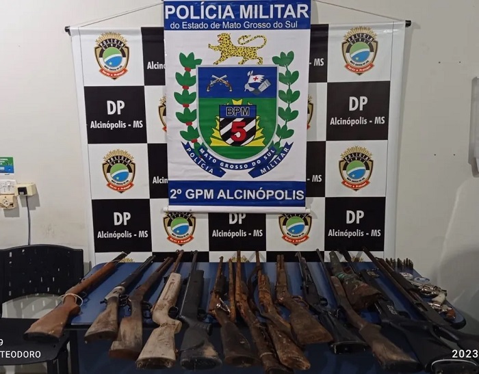 Arsenal de armas foi encontrado na casa do condenado