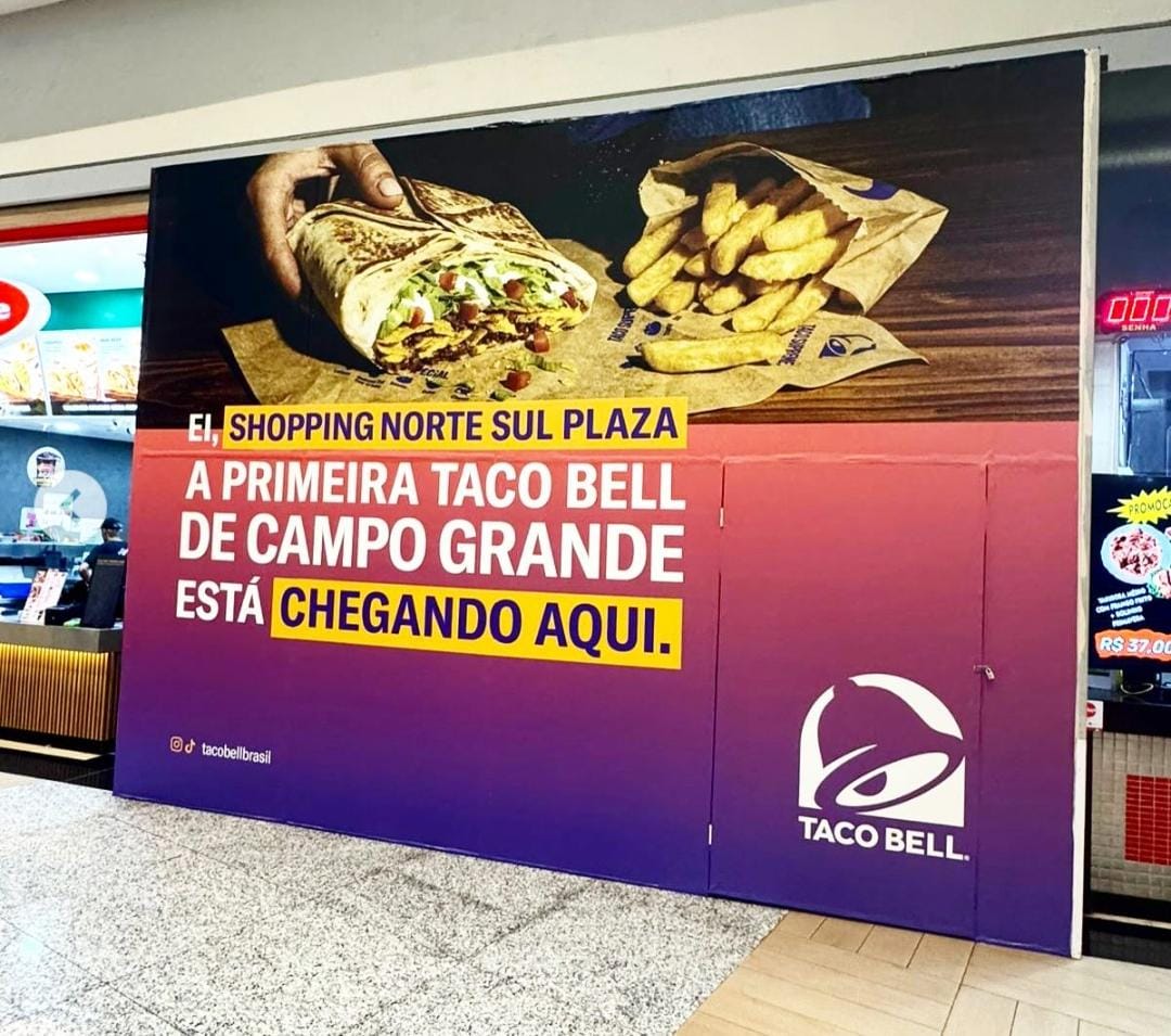 Famosa rede dos EUA, Taco Bell inaugura primeira loja em Campo