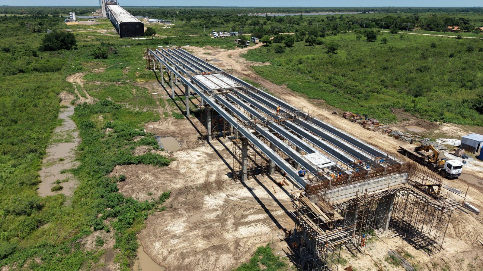 Obras da alça de acesso da ponta da Rota Bioceânica 