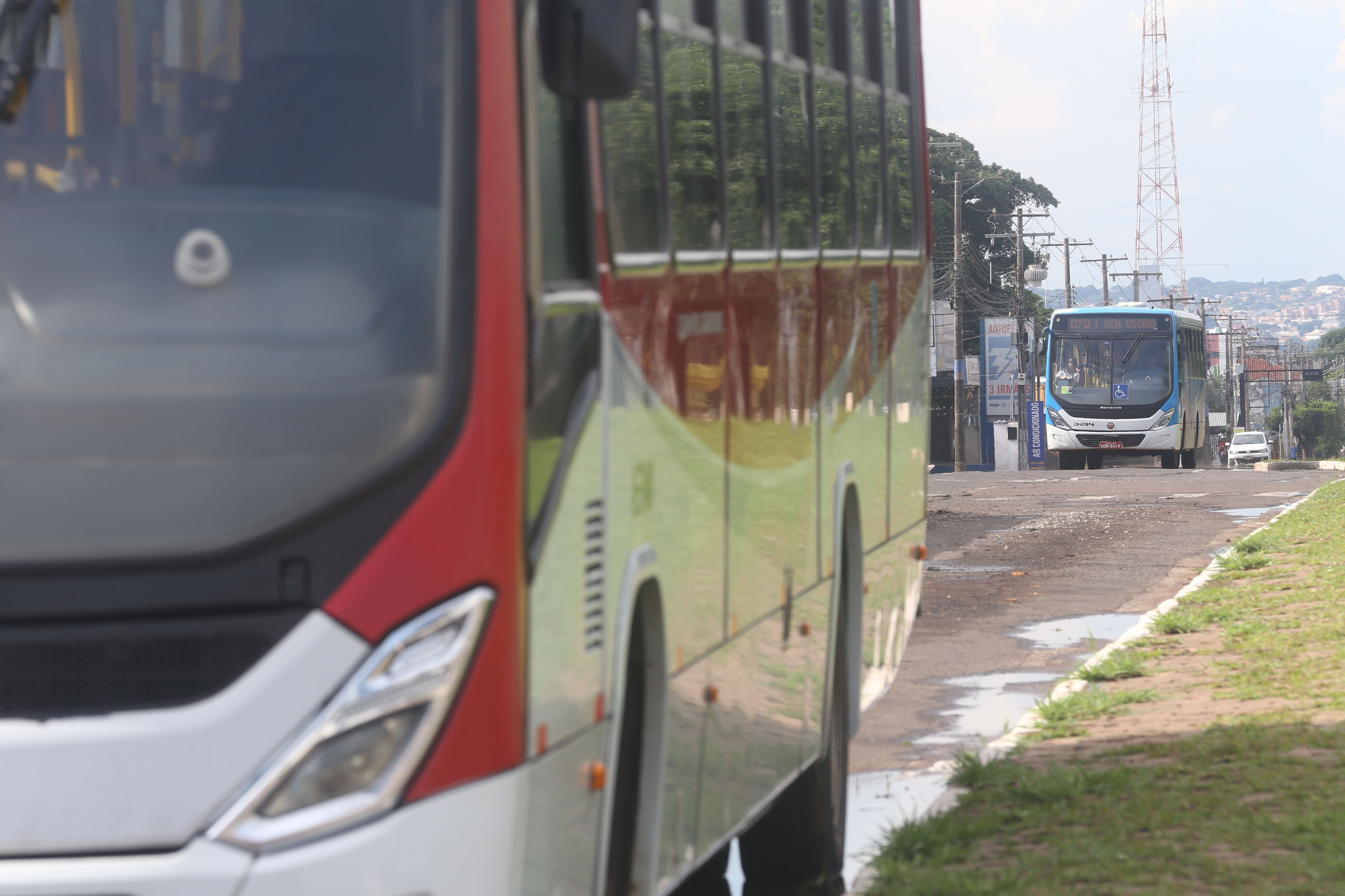 Terminal em funcionamento ontem, antes da greve de hoje iniciar
