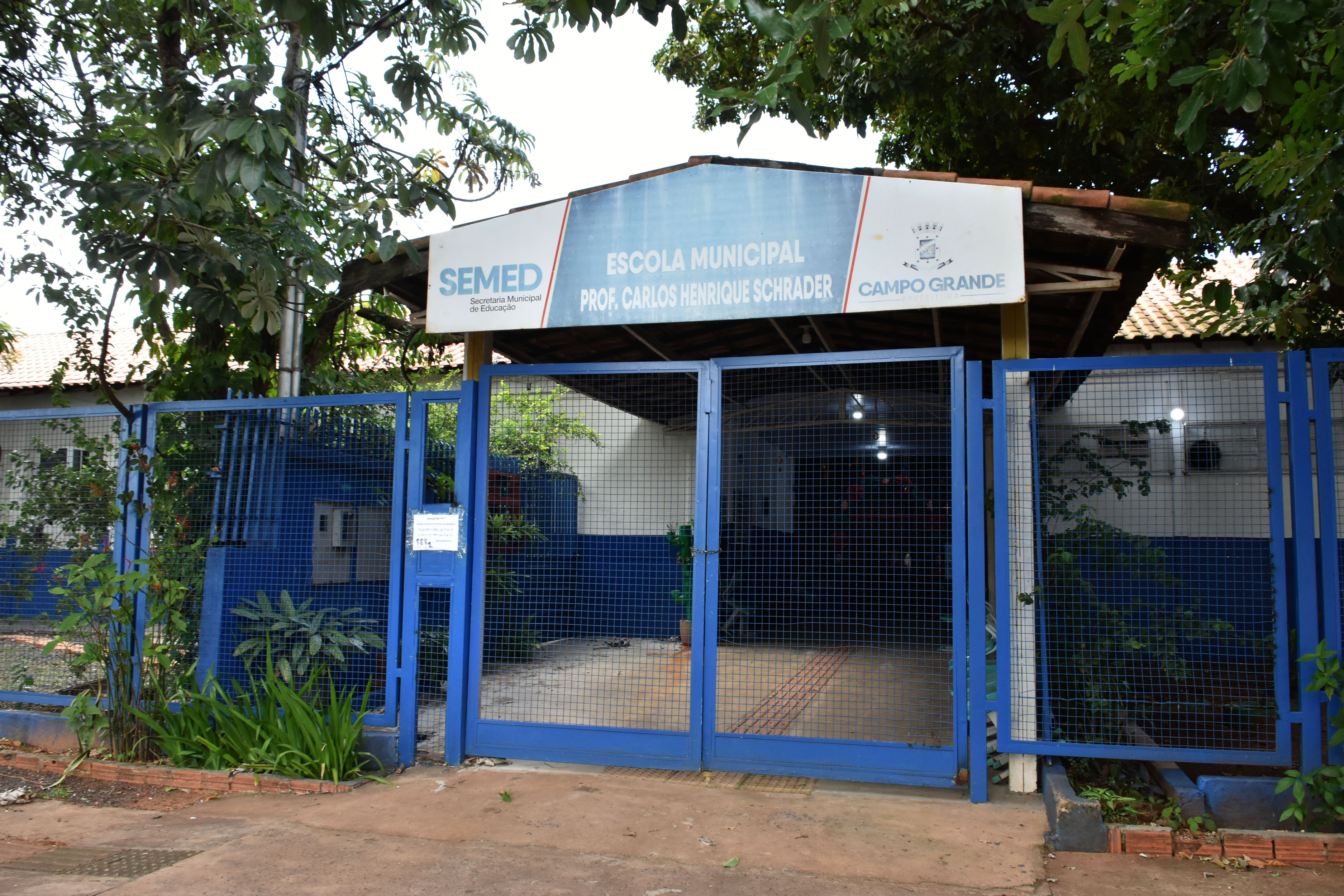 Escola Professor Carlos Henrique Schrader, em Campo Grande, foi uma das institui&ccedil;&otilde;es estaduais repassadas para o Munic&iacute;pio