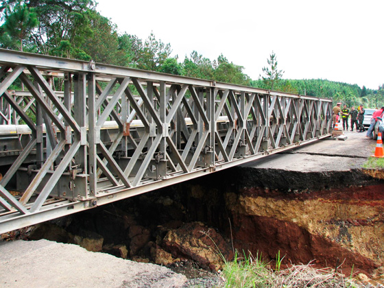 O modelo de ponte LSB tem capacidade para suportar at&eacute; 80 toneladas com extens&atilde;o de 60 metros