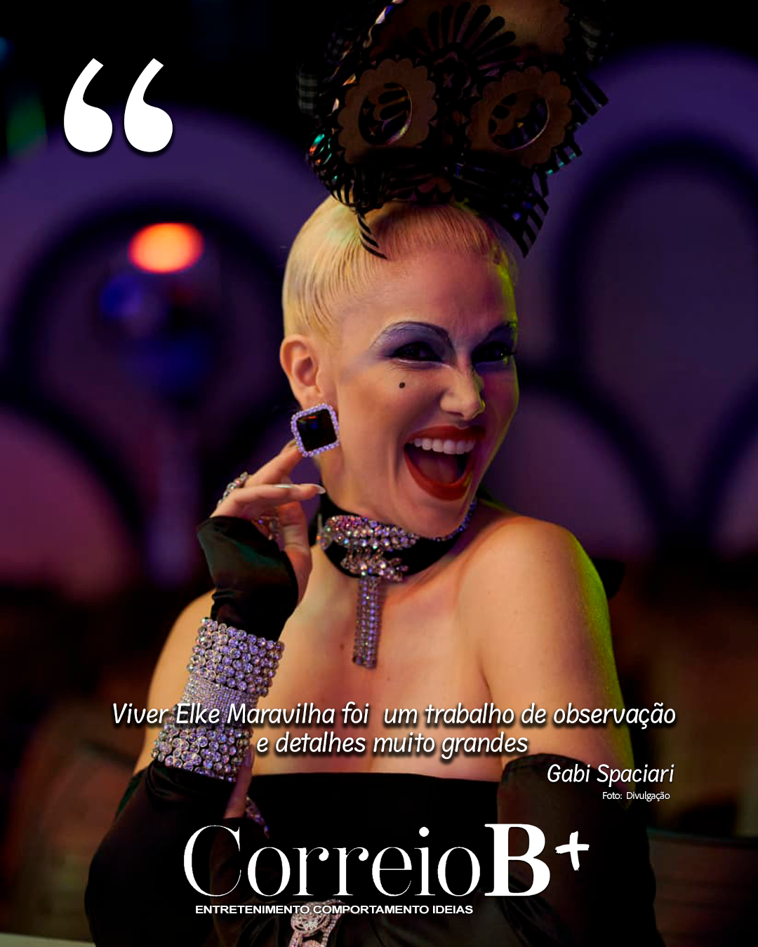 Entrevista exclusiva com a atriz Gabi Spaciari, ela interpreta a saudosa Elke Maravilha em filme