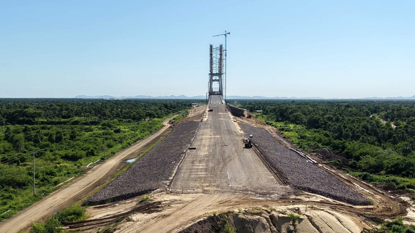 A ponte da Rota Bioce&acirc;nica est&aacute; com quase 90% da obra conclu&iacute;da