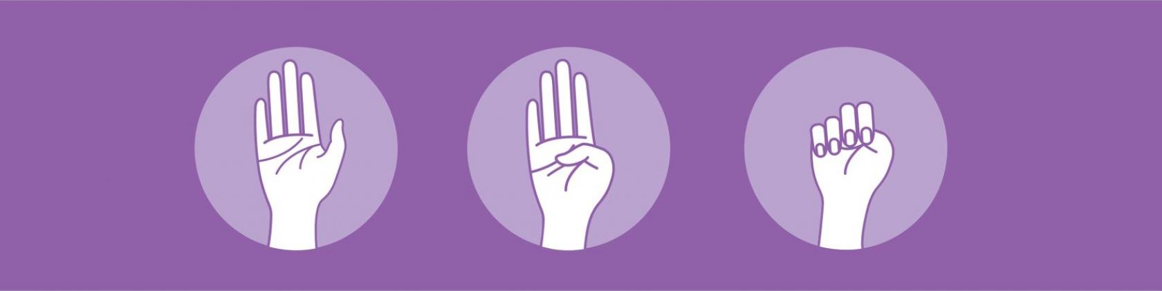 Sinal universal de socorro em casos de viol&ecirc;ncia dom&eacute;stica