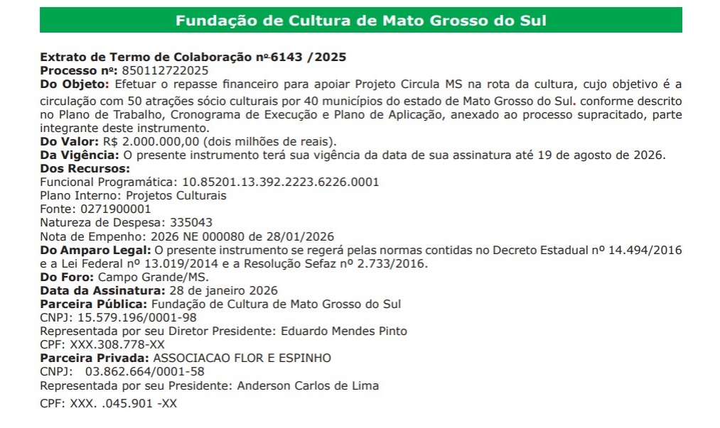 Na inten&ccedil;&atilde;o da Associa&ccedil;&atilde;o Flor e Espinho de levar um palco itinerante para o interior do Mato Grosso do Sul, s&atilde;o priorizados aqueles munic&iacute;pios que apresentam um menor &Iacute;ndice de Desenvolvimento Humano (IDH).&nbsp;