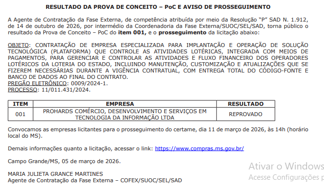Leil&atilde;o da Lotesul est&aacute; enrolado mais uma vez