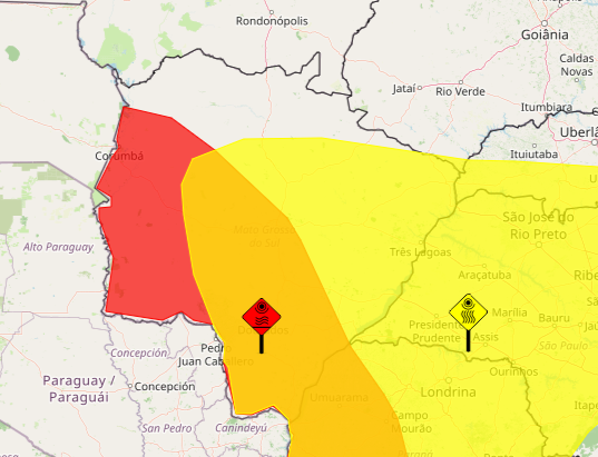 Alerta vermelho indica temperaturas 5&ordm;C acima da m&eacute;dia por mais de 5 dias
