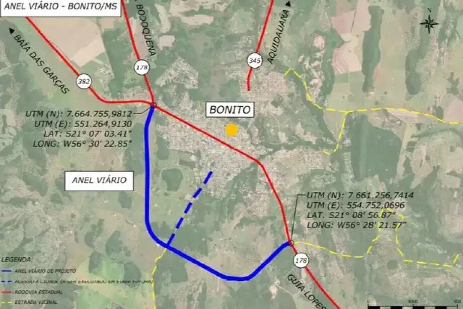 Governador Riedel visitou Bonito nesta sexta-feira (24) para lan&ccedil;ar as obras
