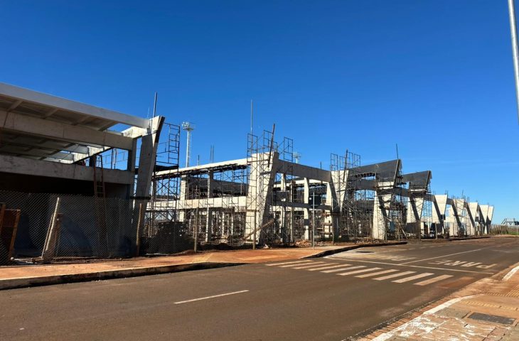 Maquete representa como deve ficar o novo terminal ap&oacute;s a conclus&atilde;o das obras