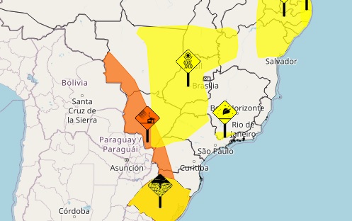Alerta &eacute; v&aacute;lido para Campo Grande e outros munic&iacute;pios do Estado