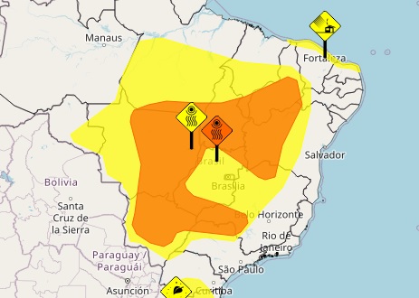 Calor e tempo seco predominam durante a semana