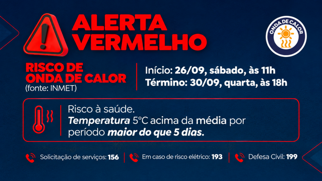Mato Grosso do Sul tem alerta de onda de calor vigente a partir de s&aacute;bado