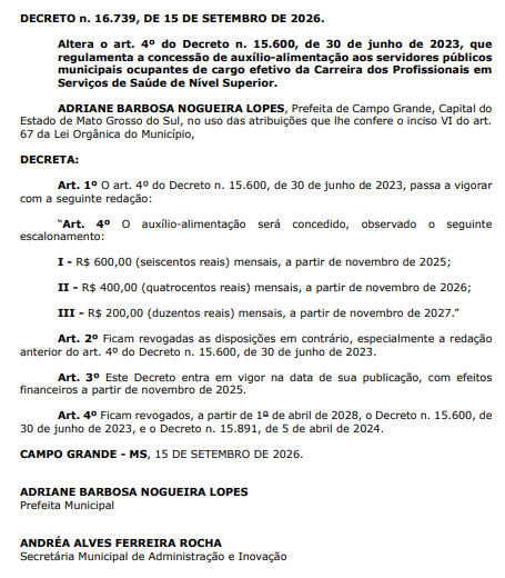 Fachada da Prefeitura Municipal de Campo Grande, localizada na avenida Afonso Pena