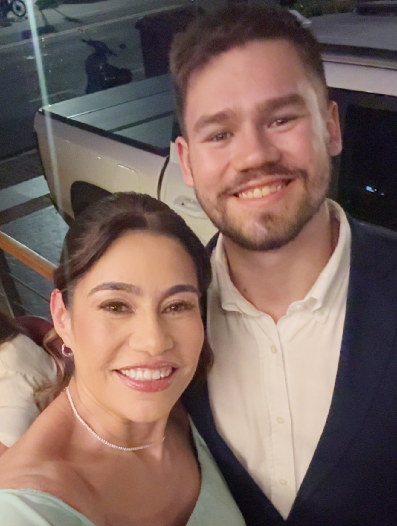 Scheila Canto com seu filho Pedro Canto Cruz