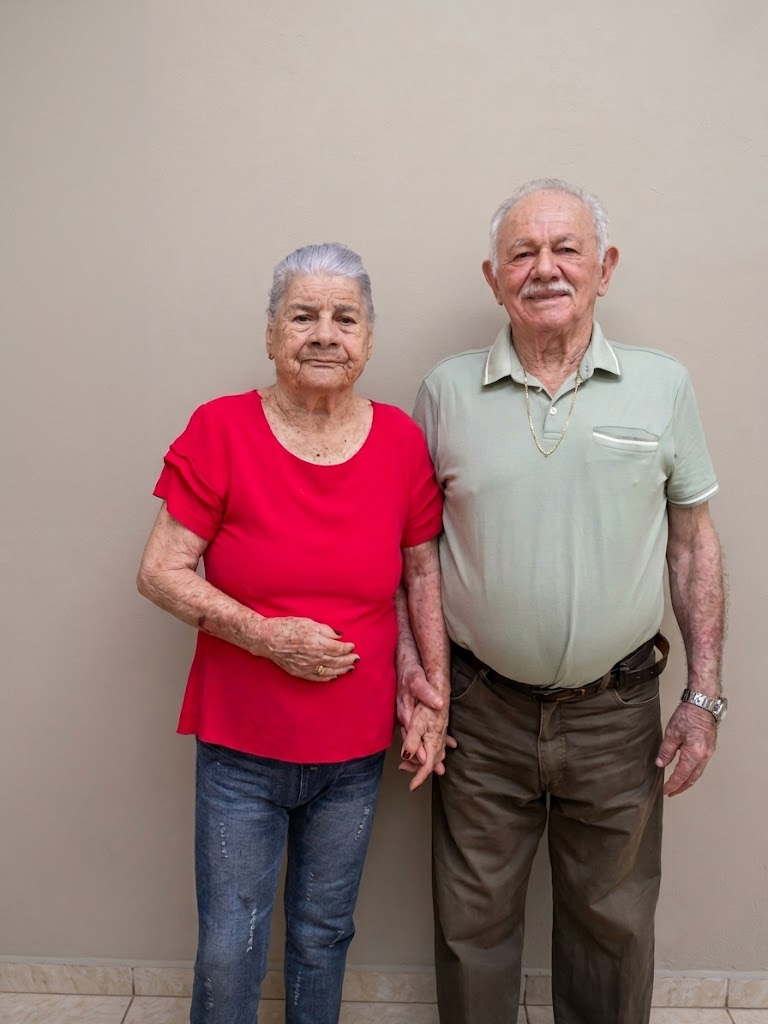  Zulma Marques Alvares e Algemiro Claro Alvares,  comemorando hoje 66 anos de casamento  Bodas de &Eacute;bano