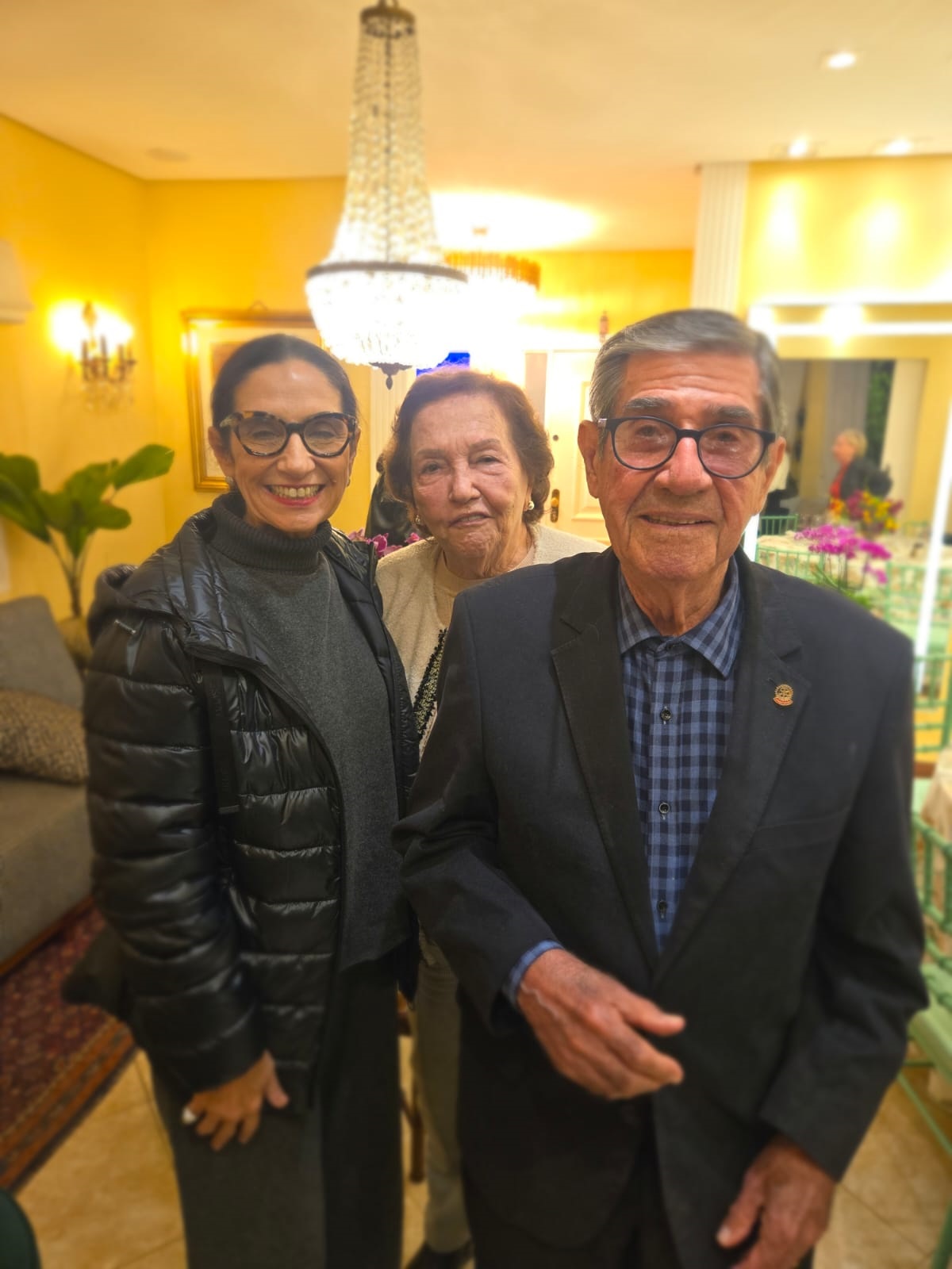 Carla Stephanini, Maria Olga e Dr. H&eacute;lio Mandetta