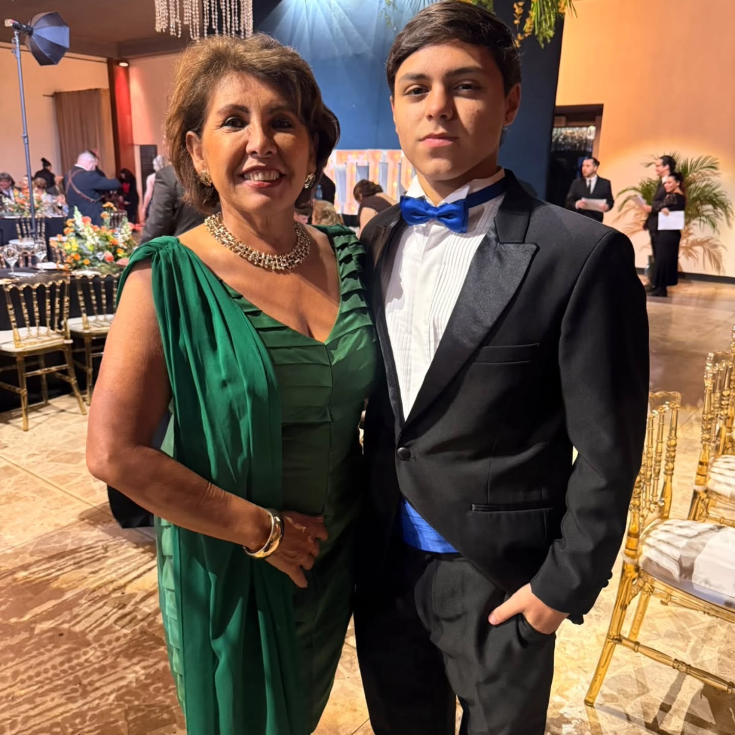 Ester Quintanilha Nogueira e o seu neto Gustavo Terra