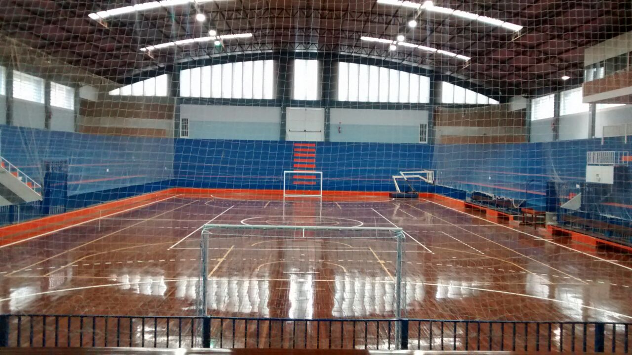 Ginásio da escola quadra de basquete do ginásio e arena de futebol