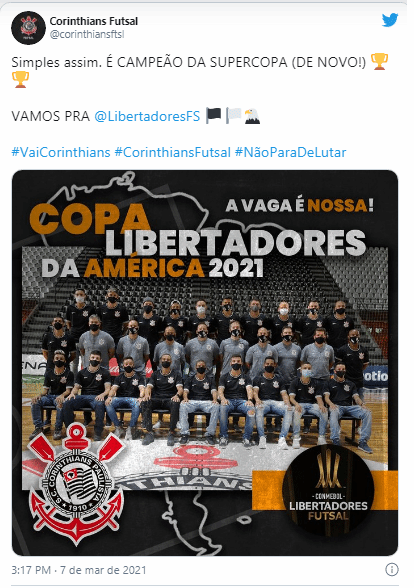 É CAMPEÃO: CORINTHIANS FUTSAL FATURA O TÍTULO DO CAMPEONATO