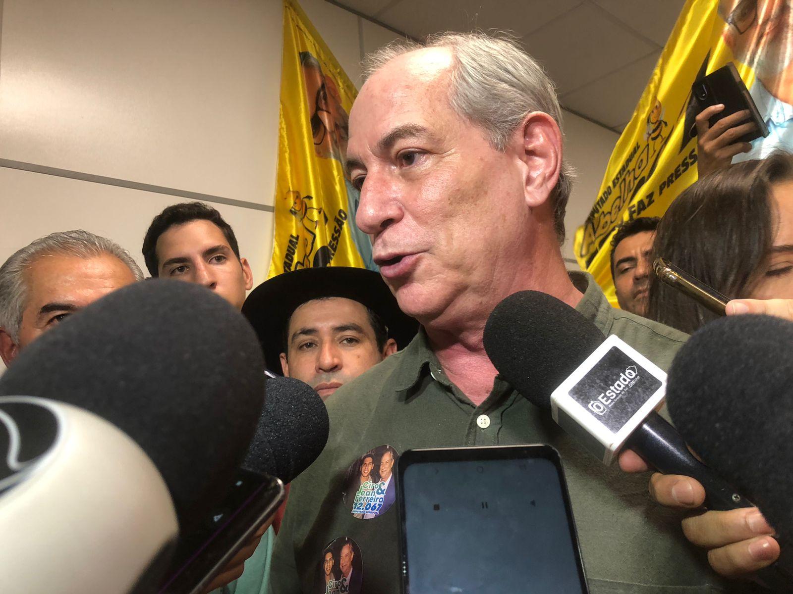 Em Campo Grande Ciro Gomes PDT diz que agroneg cio leva o pa s